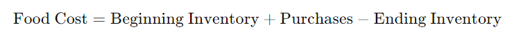 Intermediate calculation formula